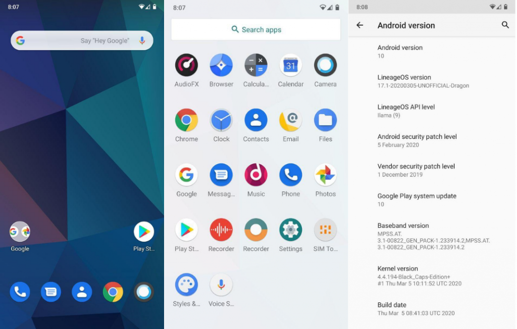 Lineageos screenshots - best android custom roms for 2021