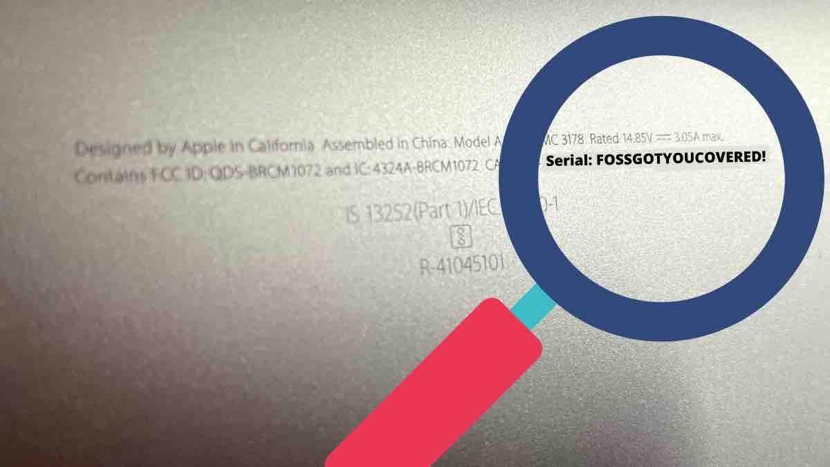 ipod access for mac serial number