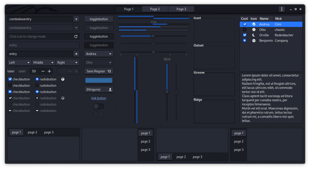 Se modificó el tema GTK3 en Xfce 4.16