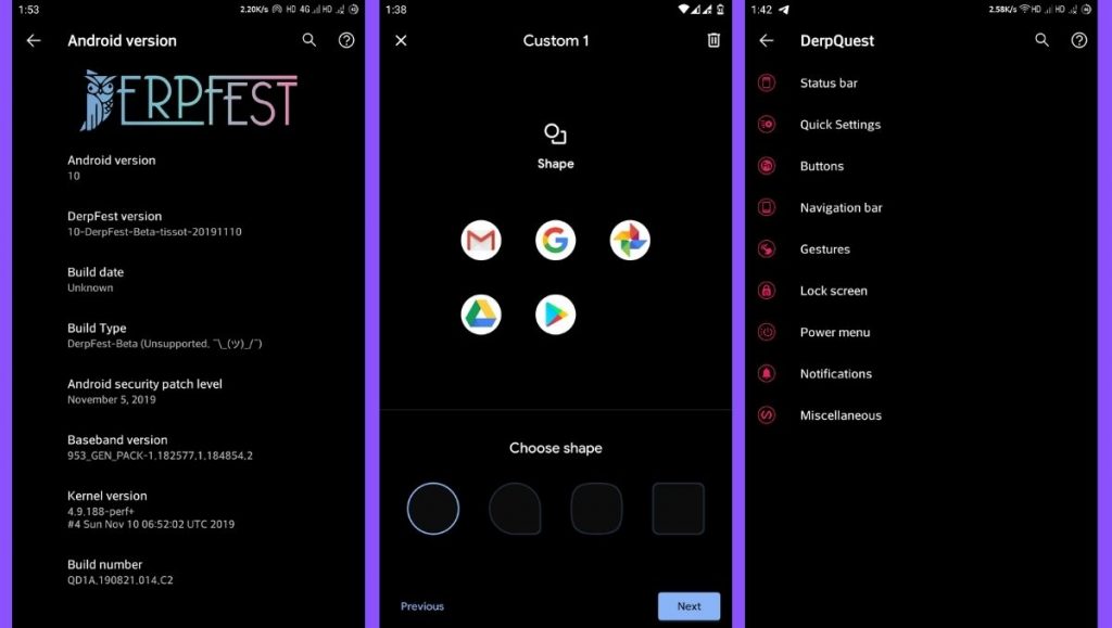 aosip screenshots - best custom roms for 2021