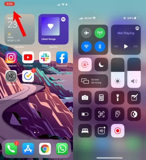 how to stop iphone screen record