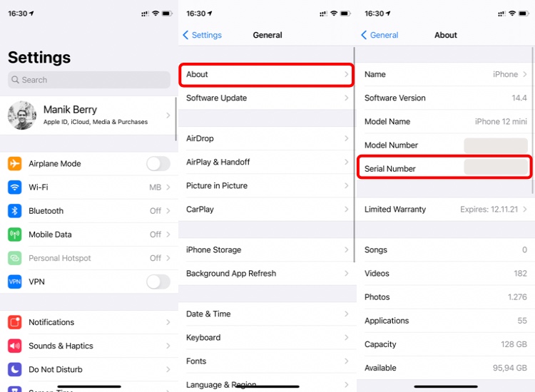 ipad serial number lookup