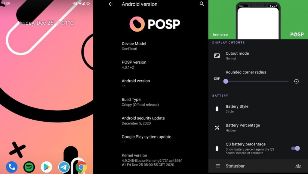 posp screenshots - best android custom ROMs for 2021