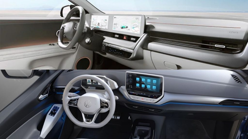 Ioniq 5 EV vs VW ID4 interior