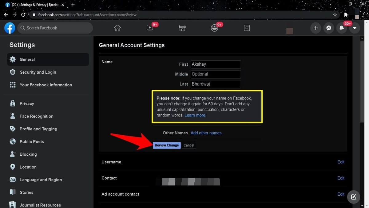 How To Change Your Name On Facebook In 2021 