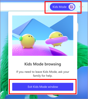 MS Edge Kids Mode Disable