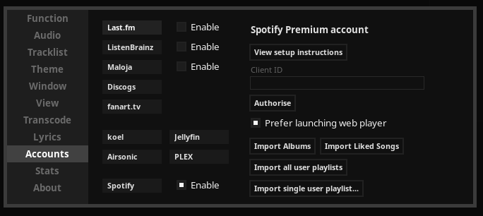 Tauon Music Box As Remote Spotify Client