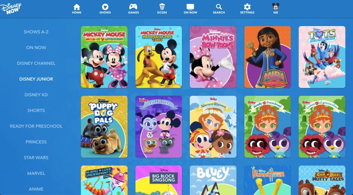 disney now watch cartoons online