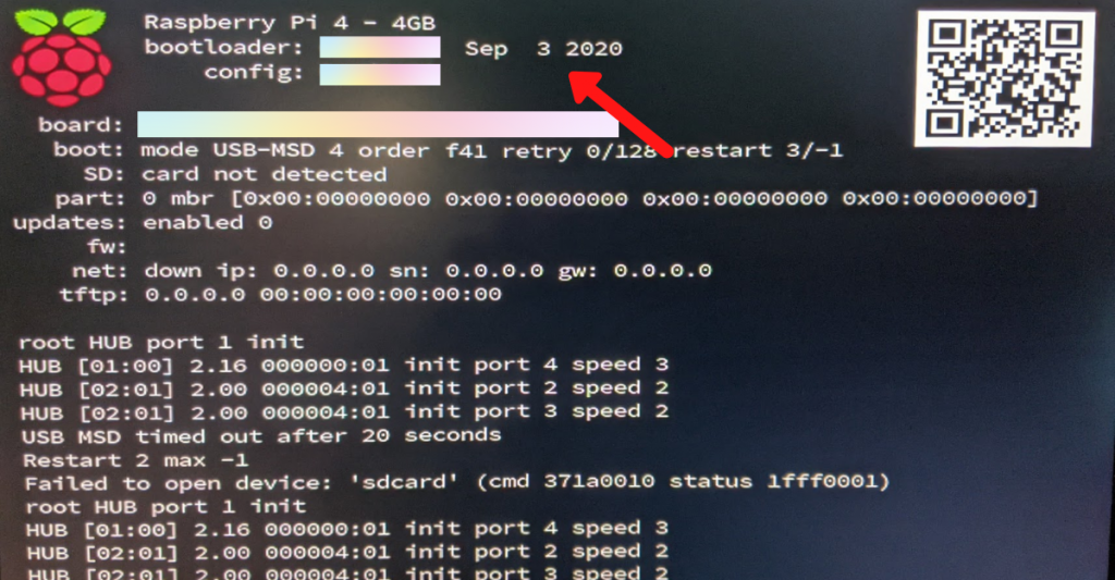 raspberry pi eeprom version