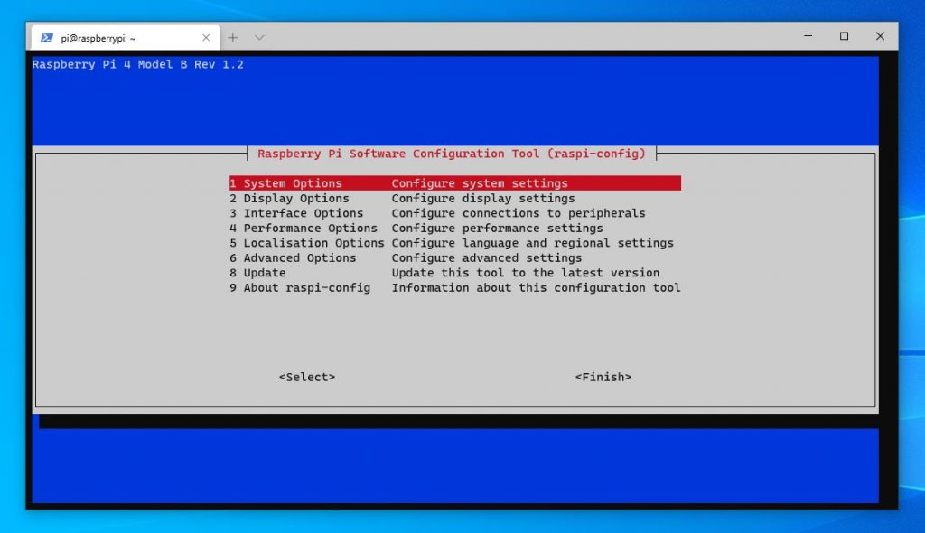 raspbi-config