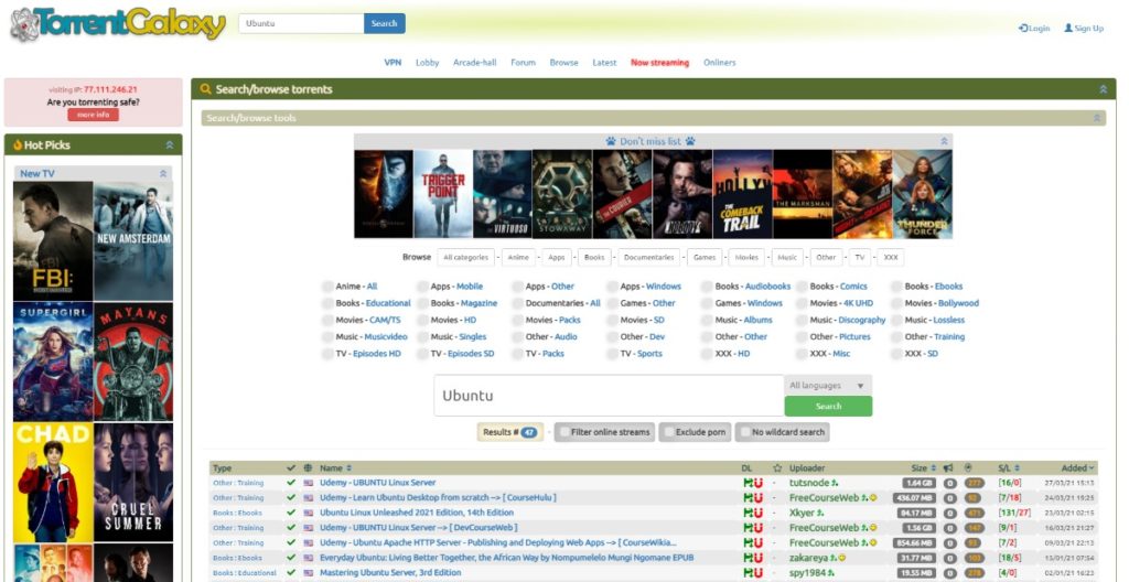 Best Torrent Sites Torrent GAlaxy