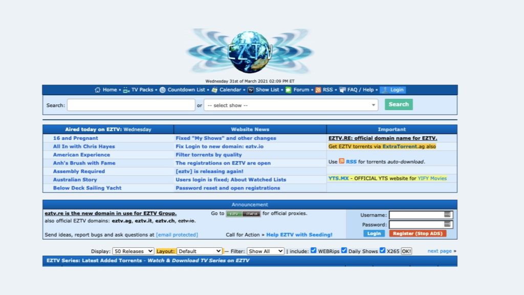 Proxy EZTV