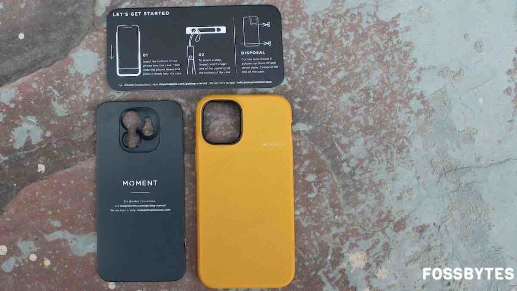 Moment iPhone 12 thin case parts