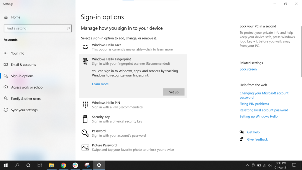 How To Use Windows Hello Fingerprint Face Recognition On Windows