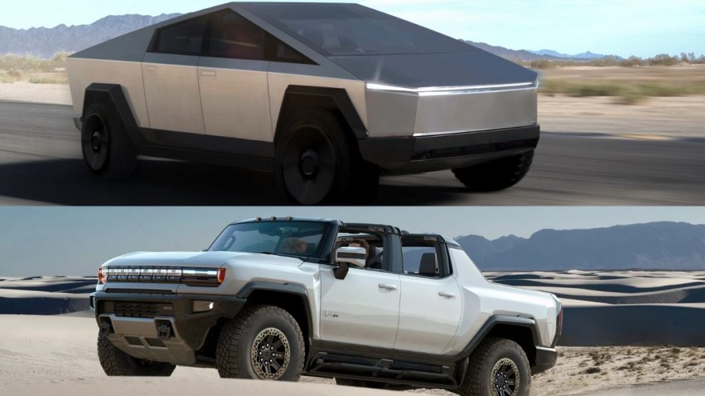 Great Tesla Cybertruck Vs GMC Hummer EV SUV  A Detailed Comparison Of Specs And Features in the year 2023 Learn more here 