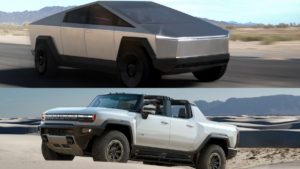 Tesla Cybertruck Vs GMC Hummer EV