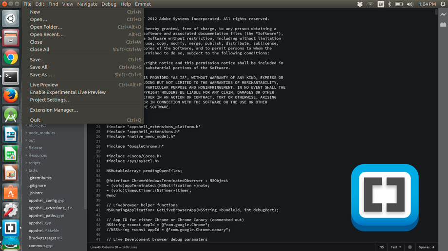 text editor for coding linux