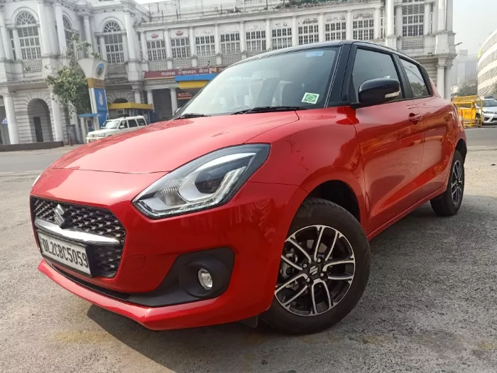 new maruti swift 2021 front sideview