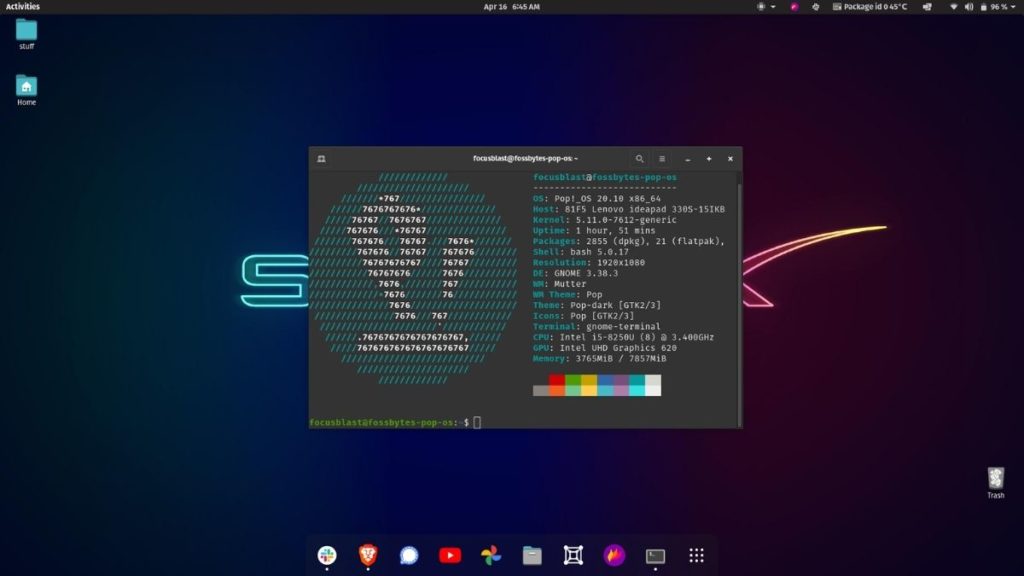 pop!_os 20.10