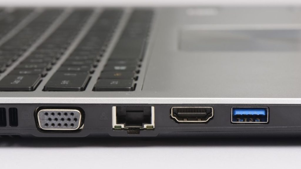 test laptop's I_O ports