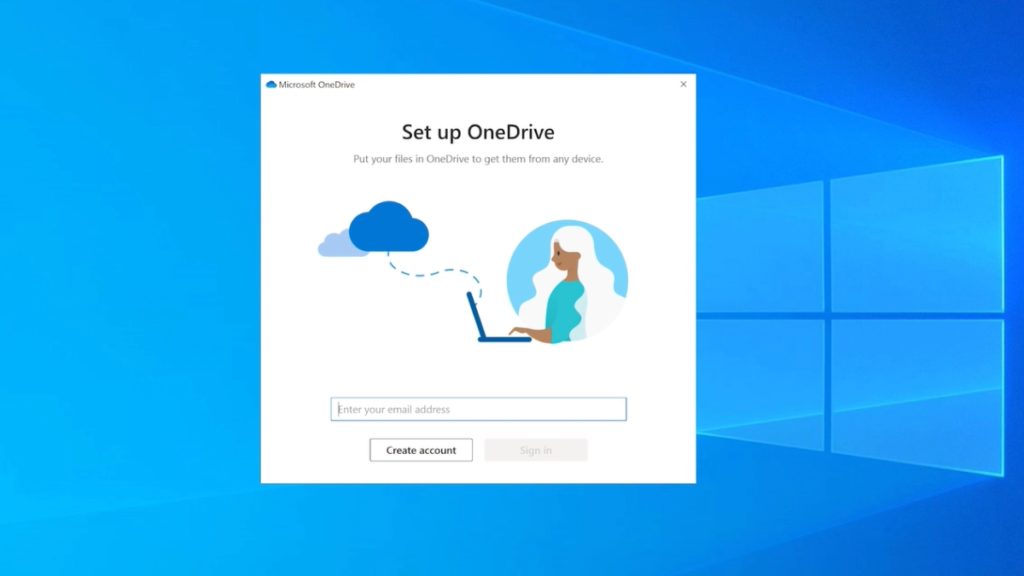 sign in to onedrive