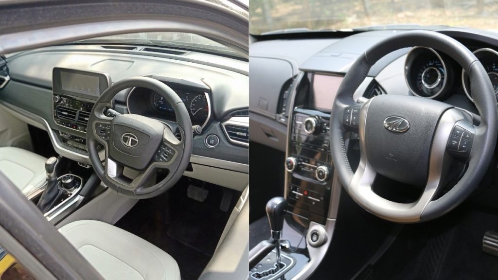 2021 Tata Safari Vs Mahindra XUV500 interior
