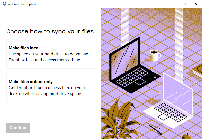 4 Make Dropbox Files Local or online-only