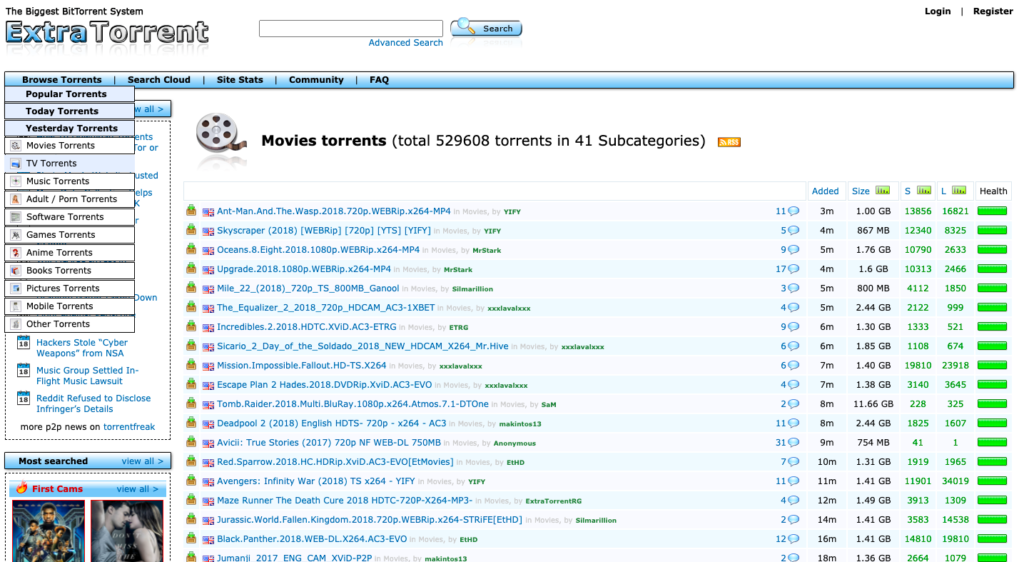 best tv torrenting sites 2018