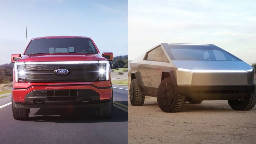 Ford F-150 Lightning Vs Tesla Cybertruck; specs comparison