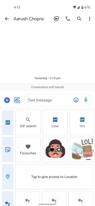 Google Messages SMS app