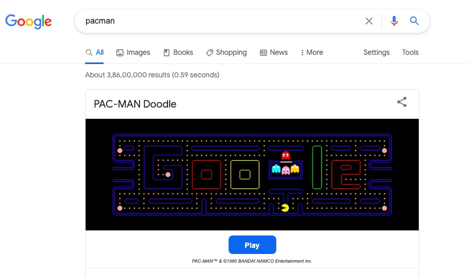 Google pac man