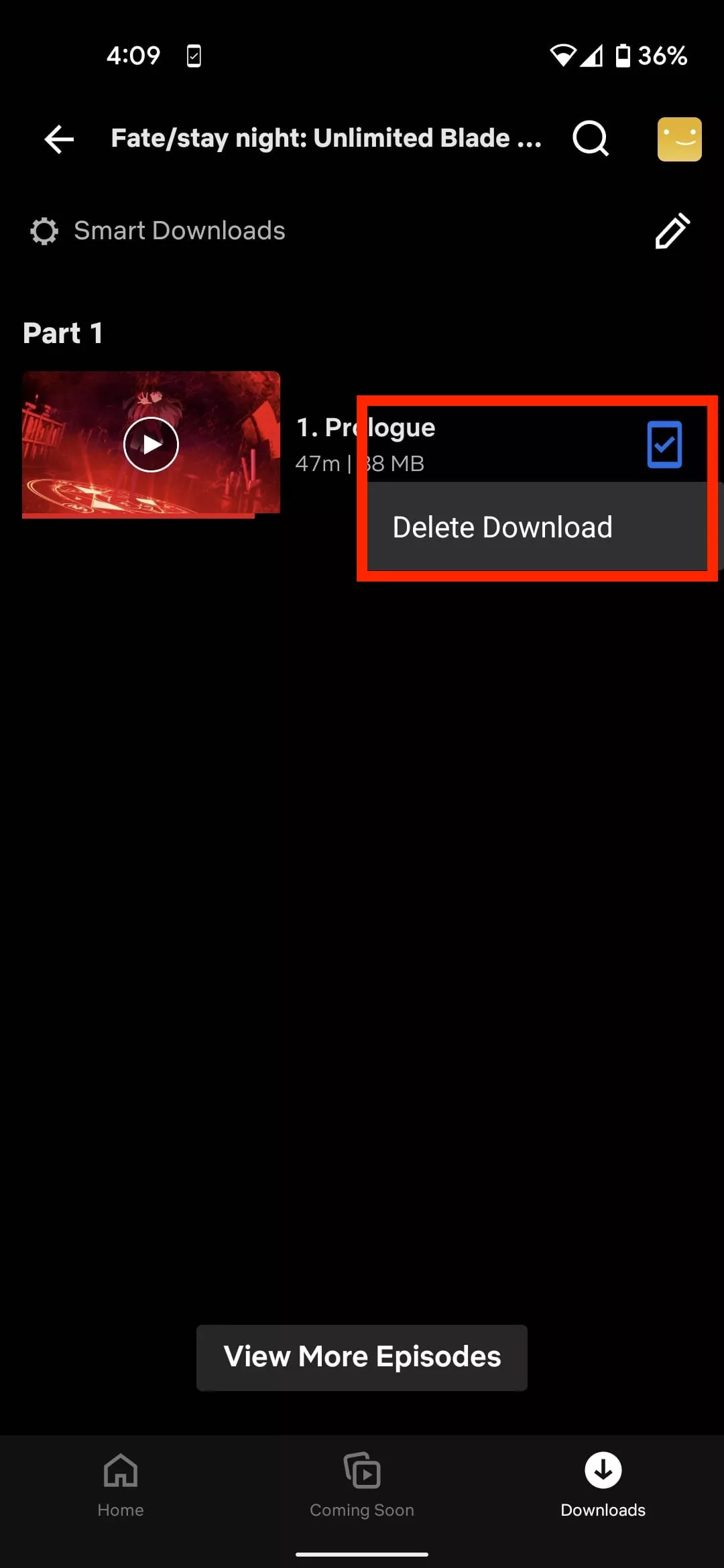 How to delete Netflix downloads