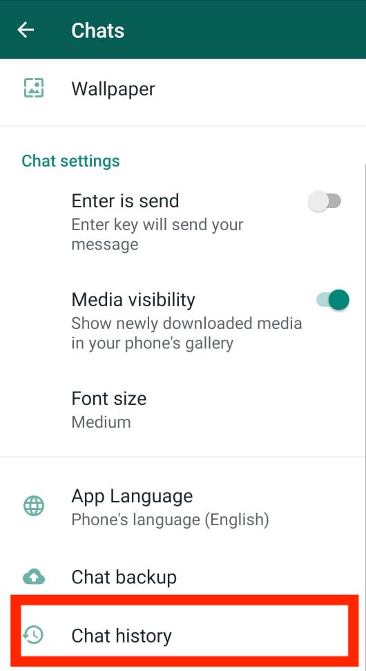 Step 1: Enable WhatsApp backup