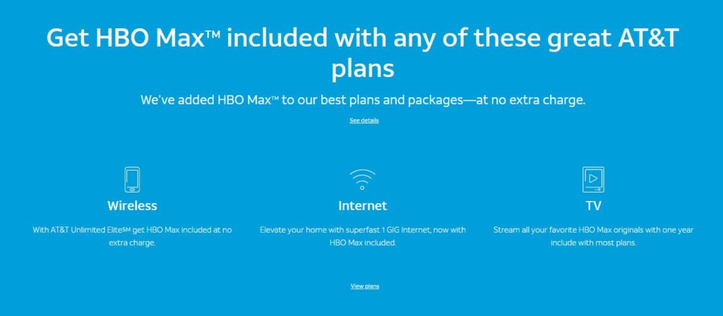 hbo max with at&t