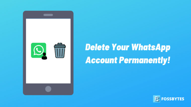 Delete whatsapp account permanently