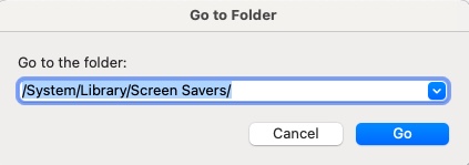 macOS go to a folder