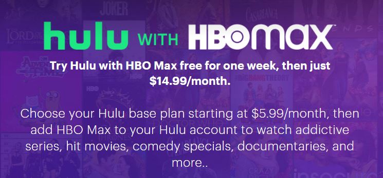 try hulu with hbo max