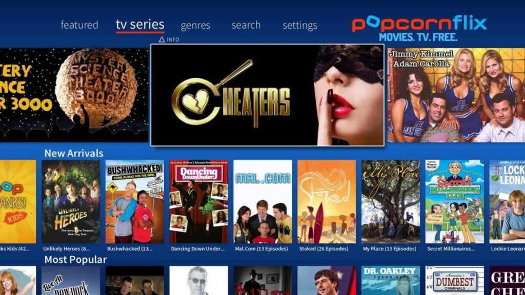 popcornflix - best sites to watch comedy movies for free