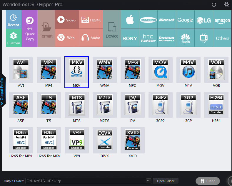 wonderfox ripper format