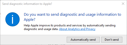 3 Send iCloud diagnositc information