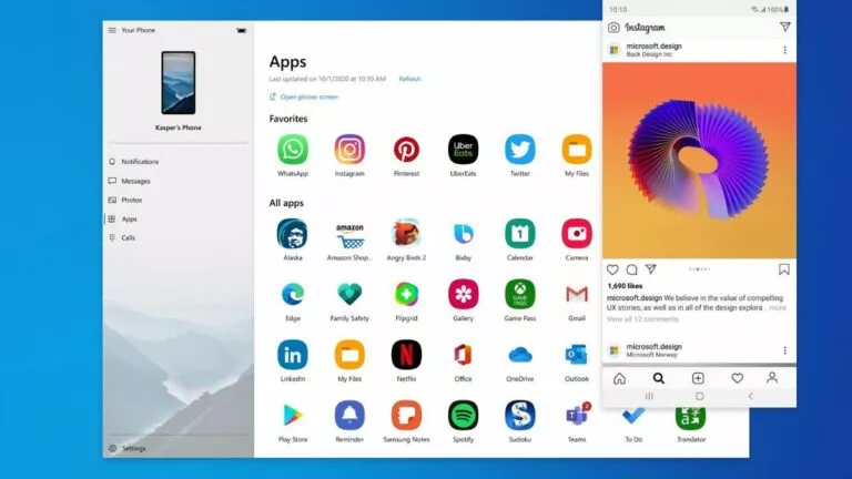 Android apps on WIndows