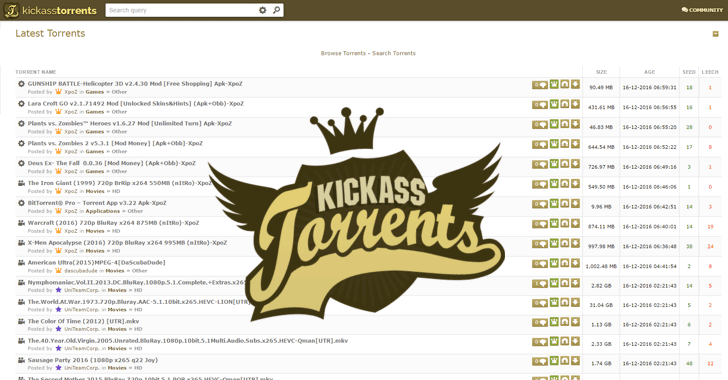 kickass torrents- download music