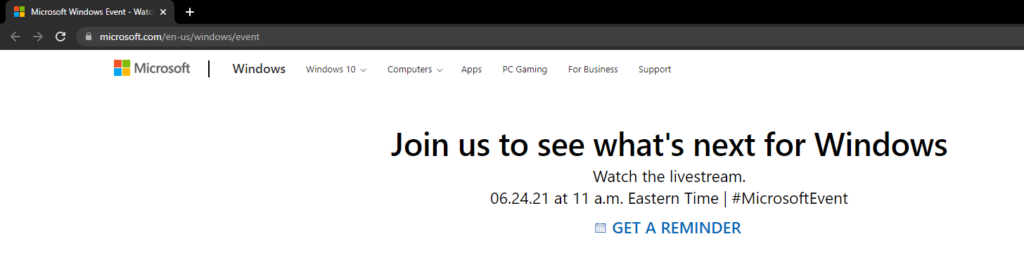 Microsoft June 24 Event URL 1