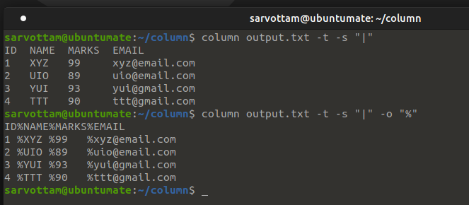 Output Separator