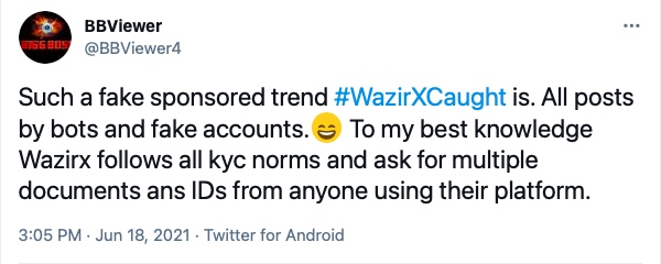 Why is WazirX trending on Twitter?