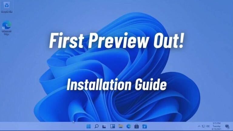 Windows 11 Preview how to install