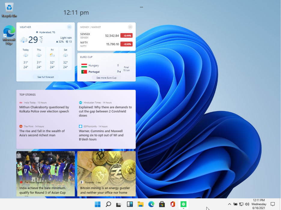 Windows 11 widgets