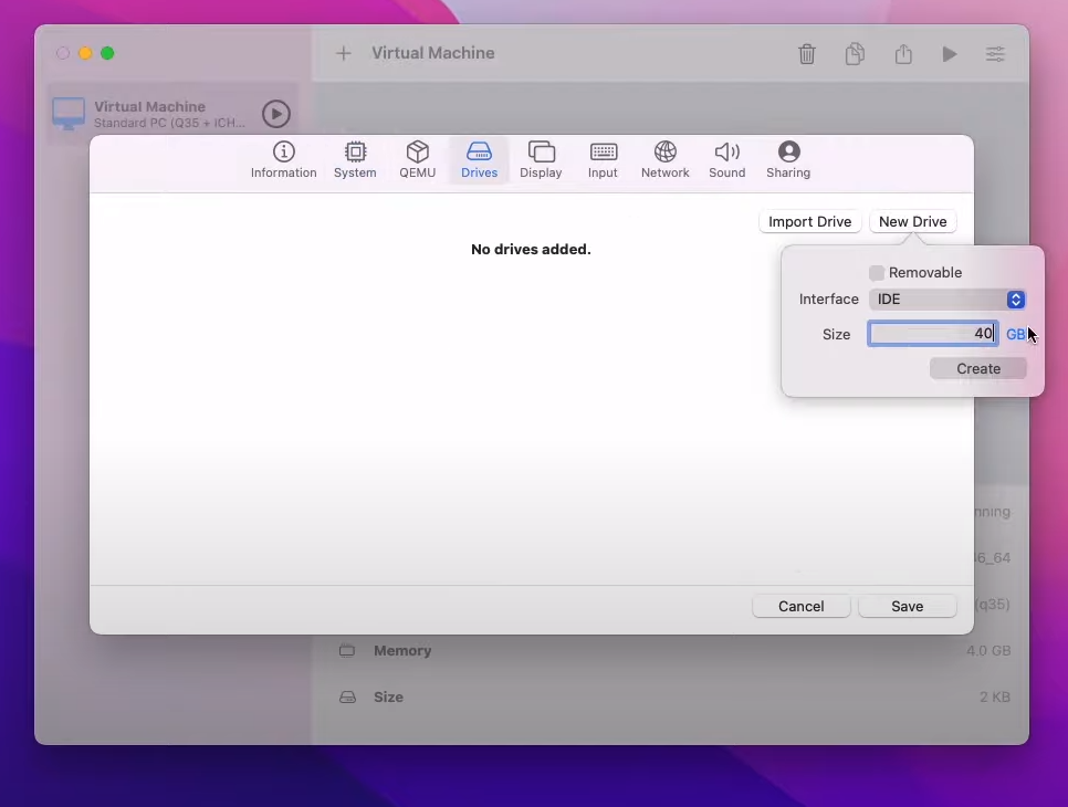 installing windows on mac via vm