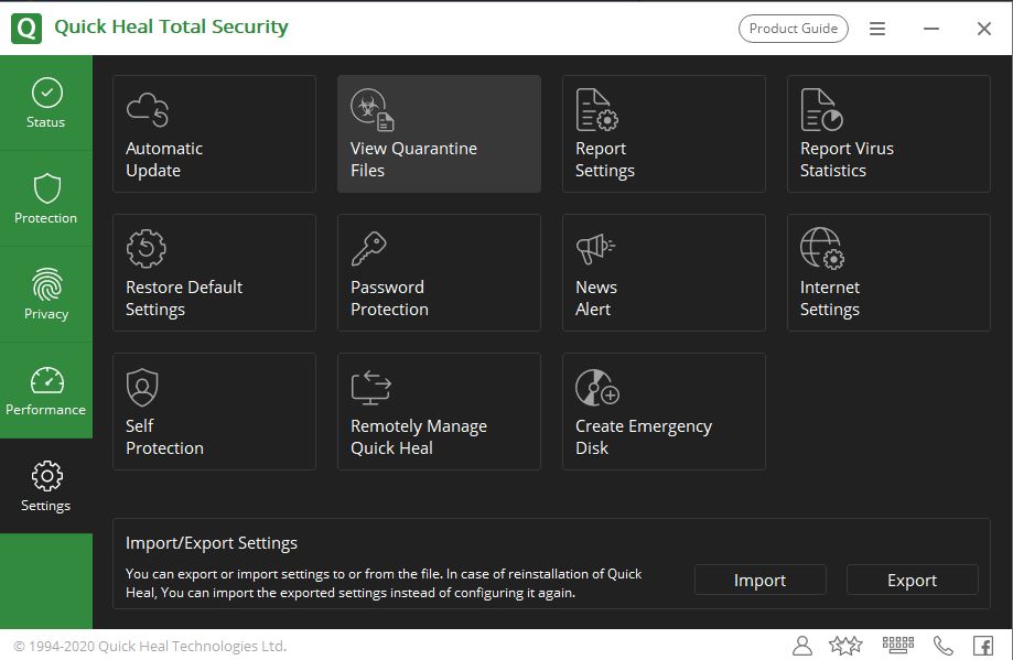 antivirus quarantined files