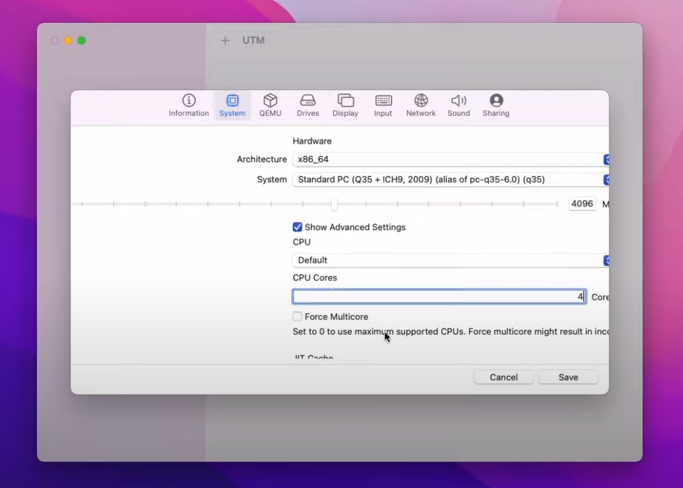 show advanced settings - install windows 11 on m1 macs